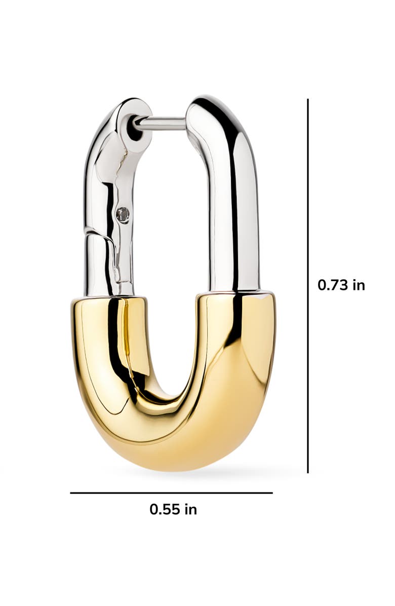 Ana Luisa Brynley Two Tone Hoop Earrings, Alternate, color, Gold / Silver