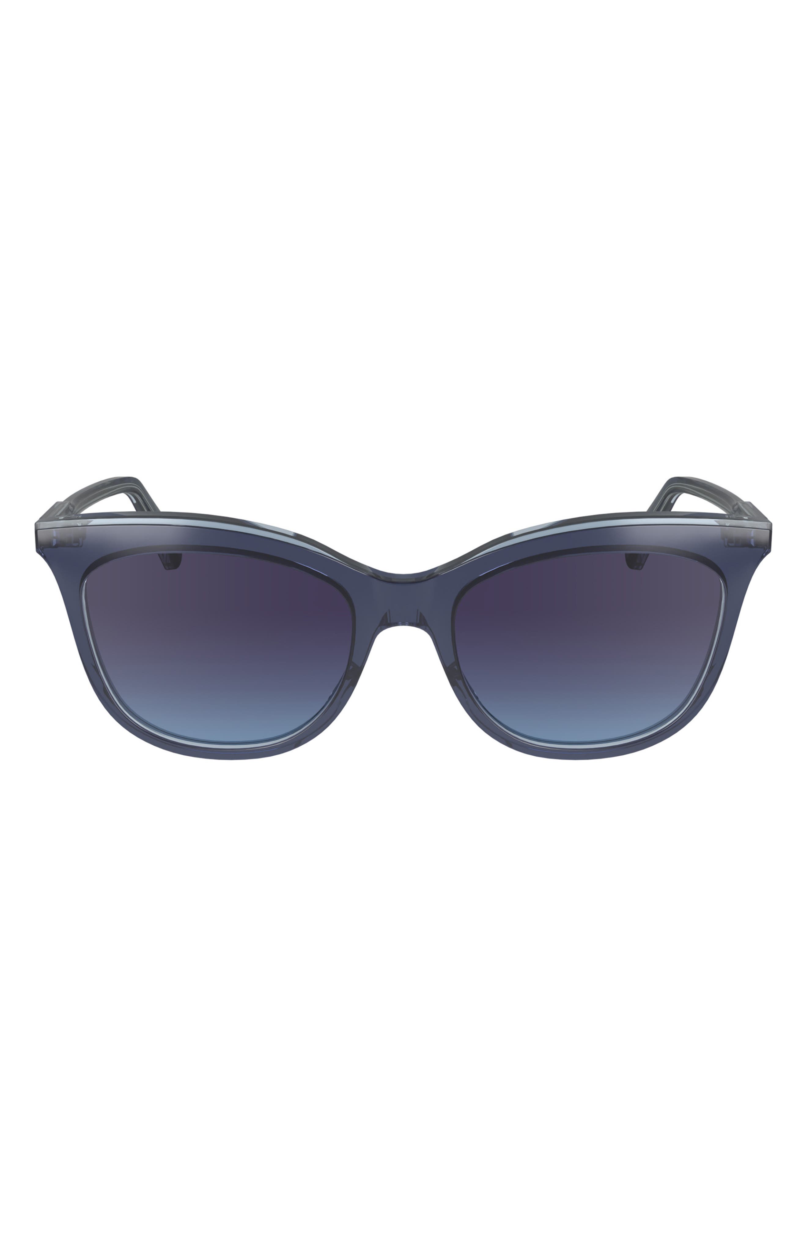 53mm Gradient Cat Eye Sunglasses