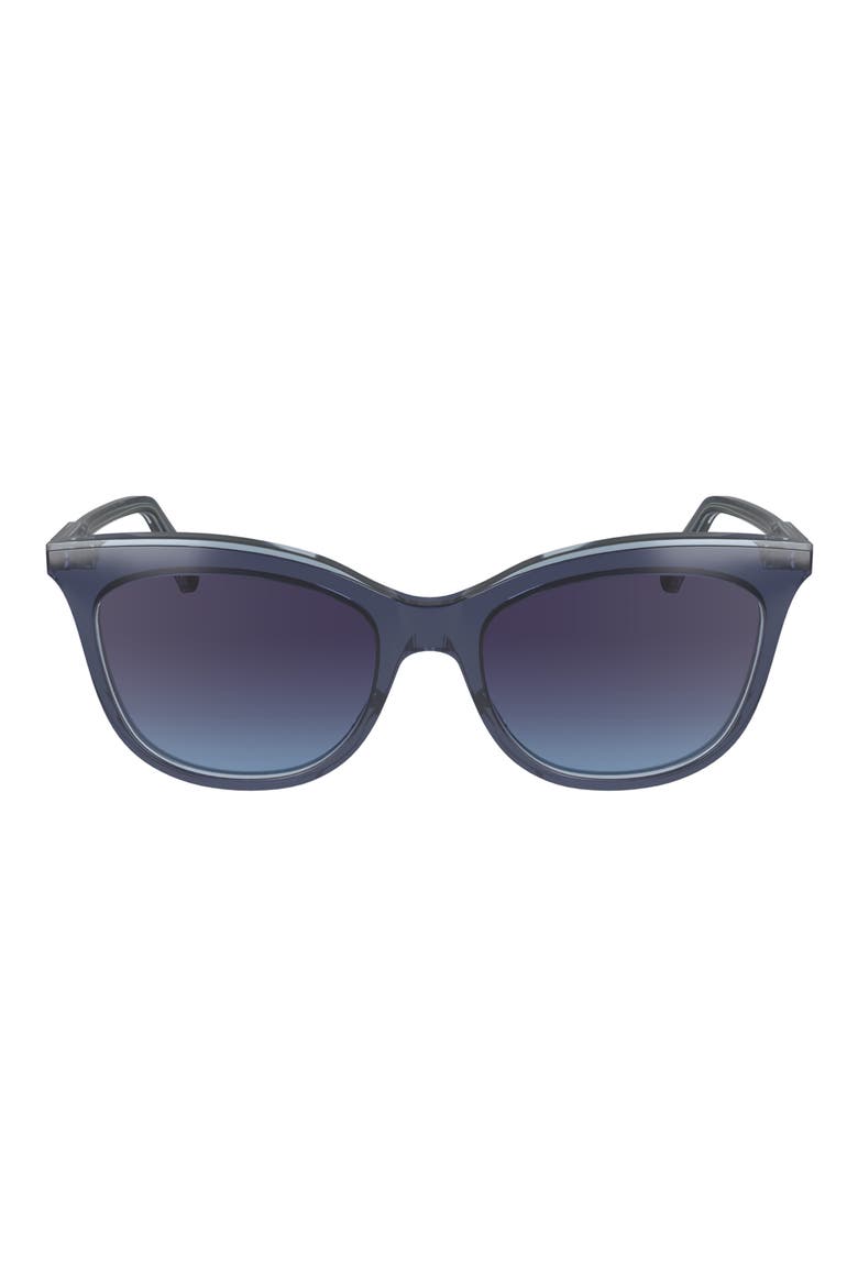 53mm Gradient Cat Eye Sunglasses, Main, color, AVIO/CRYSTAL