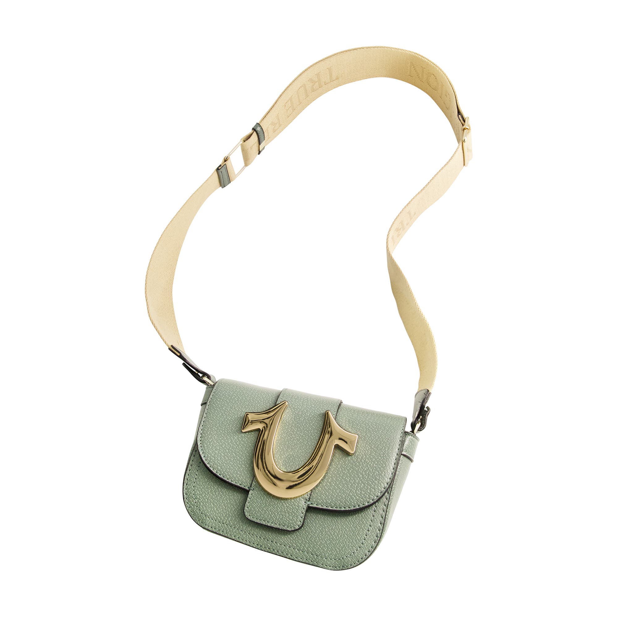 True Religion Mini Flap Crossbody, Alternate, color, Sage