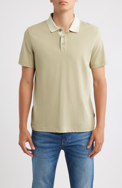 Parlay Contrast Collar Cotton Polo