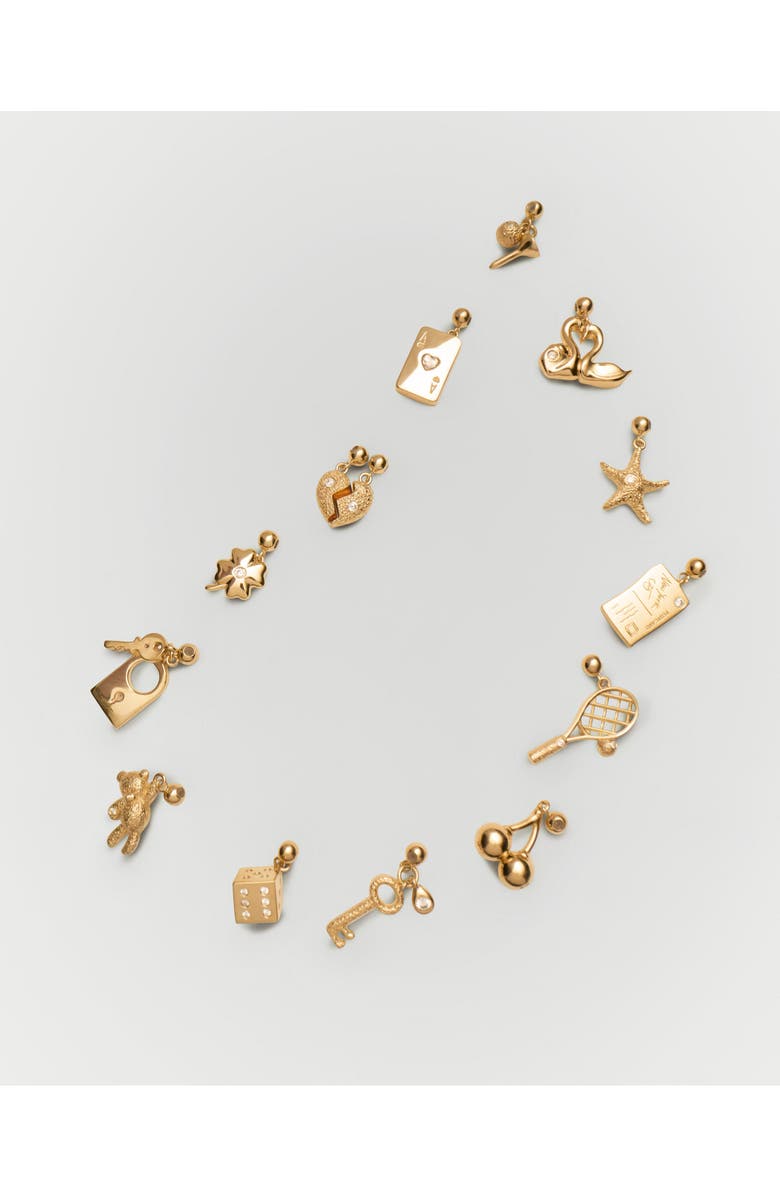 PDPAOLA Key Charm, Alternate, color, Brass