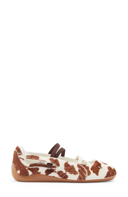 Puma Speedcat Genuine Calf Hair Ballet Sneaker In Animal Print