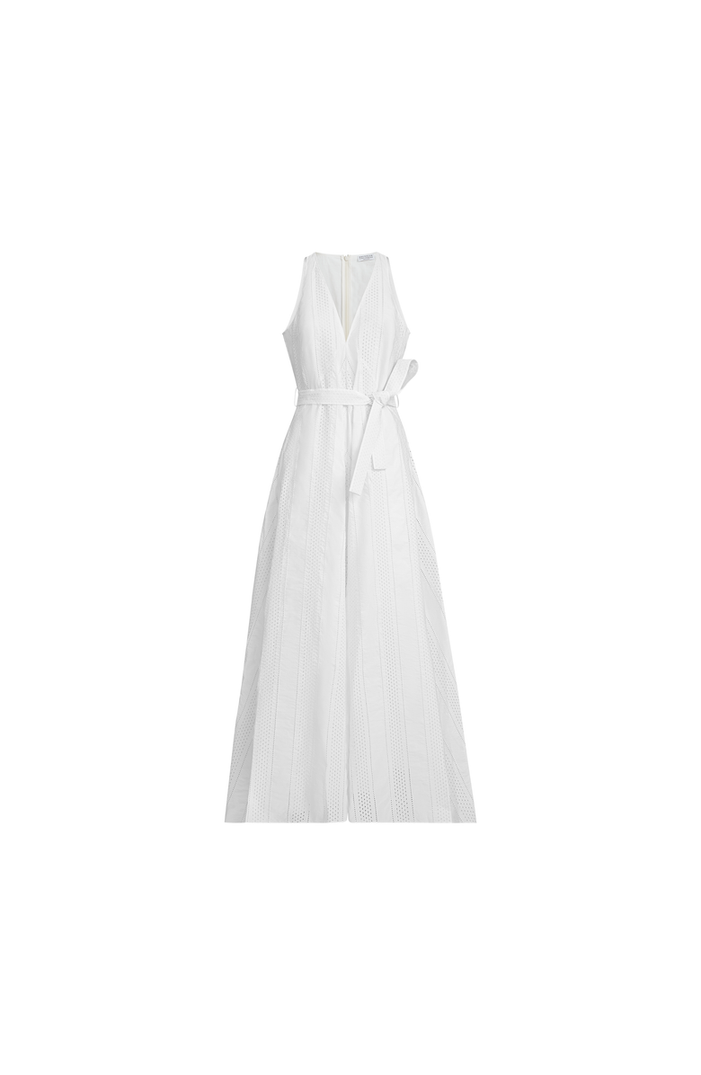Brunello Cucinelli Broderie anglaise dress, Main, color, White