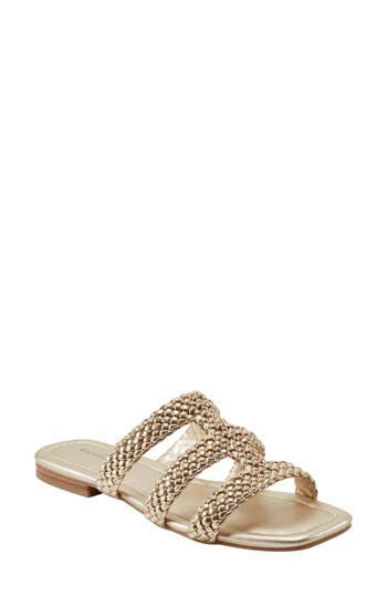 Shop Bandolino Summer Slide Sandal In Gold
