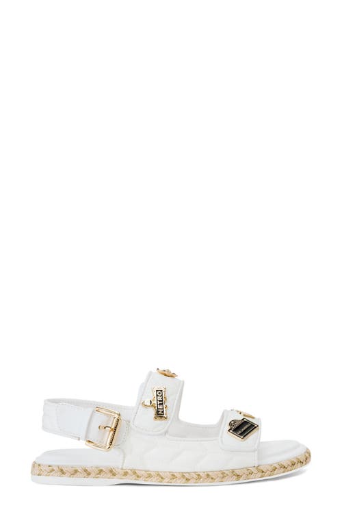 Karl Lagerfeld Paris Charlay Rue Pins Slingback Sandal In Bright White