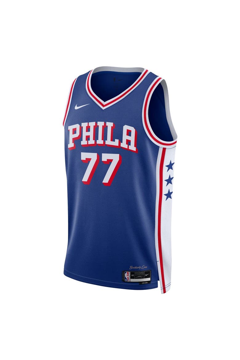 Unisex Nike VJ Edgecombe Royal Philadelphia 76ers Swingman Jersey - Icon Edition, Alternate, color, Royal