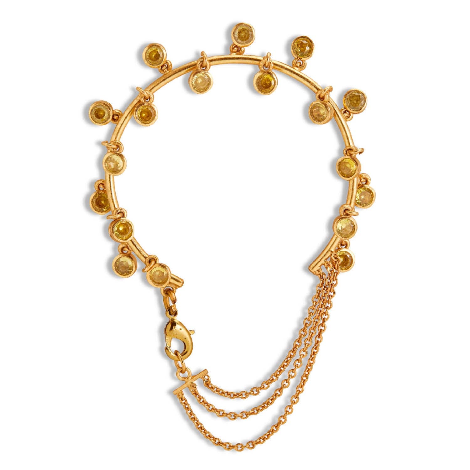 Dhwani Bansal Kandi Mini Bracelet In Gold Plated