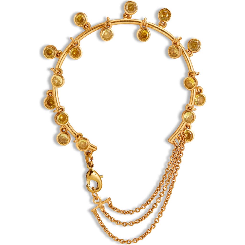 Dhwani Bansal Kandi Mini Bracelet In Gold Plated