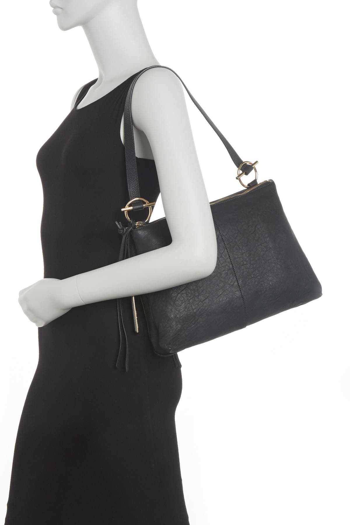 Vince Camuto Keliz Leather Shoulder Bag, Alternate, color, 