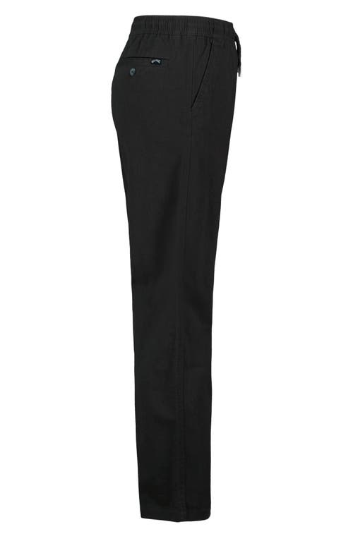 Billabong Kids' Larry Stretch Twill Drawstring Pants In Black