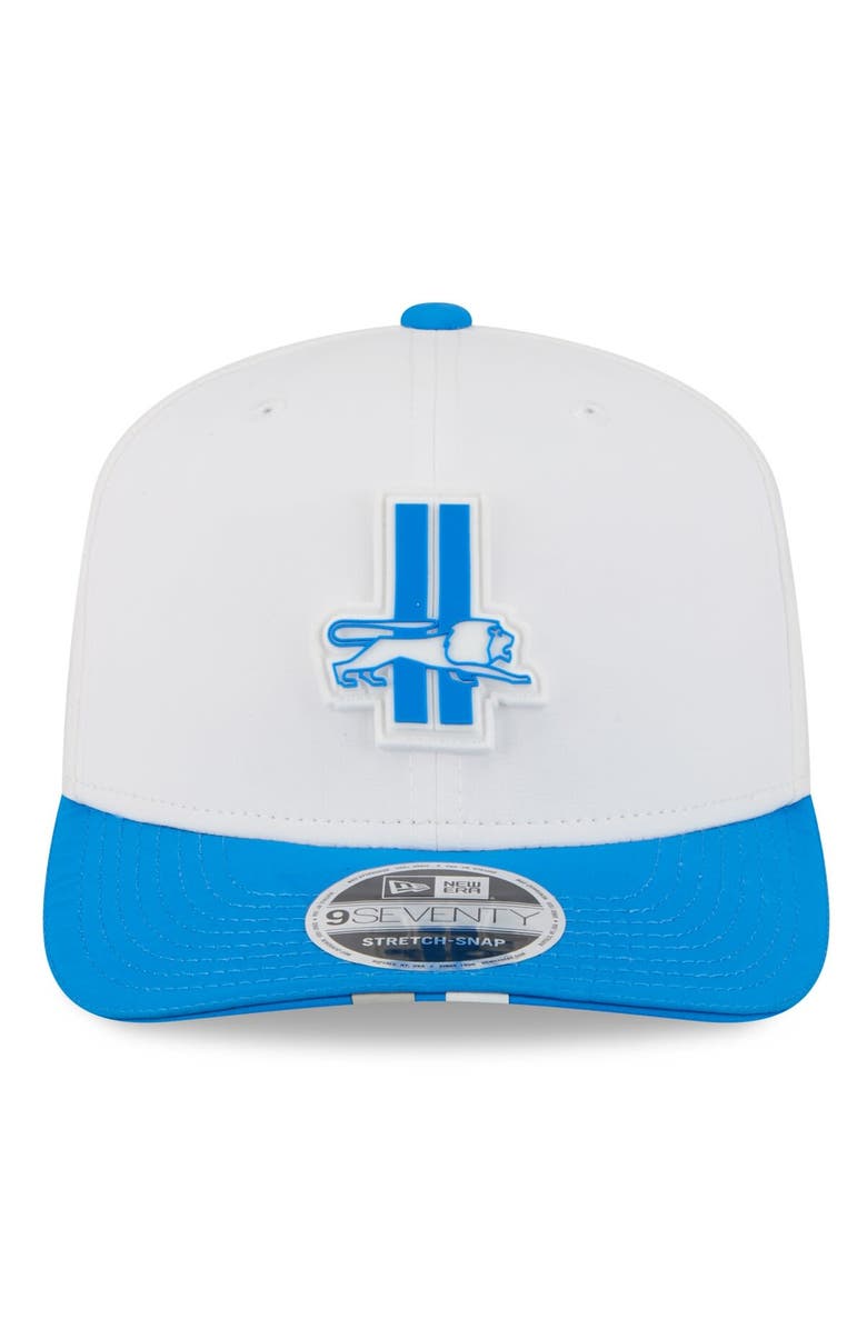 New Era Men's New Era White/Blue Detroit Lions 2025 NFL Training Camp Throwback Logo 9SEVENTY Adjustable Hat, Alternate, color, White