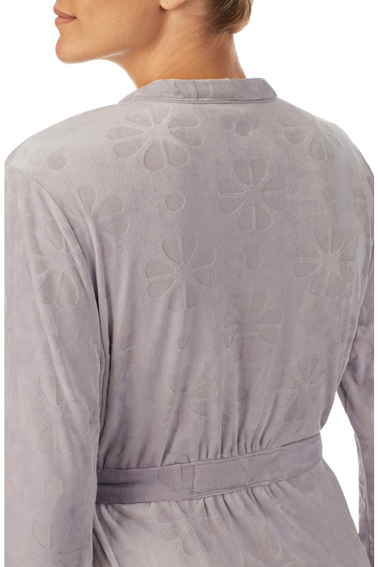 spade pattern short robe, Alternate, color, SILVER GREY