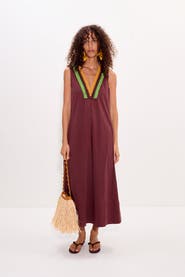SIMONMILLER Mar Crochet Poplin Midi Dress