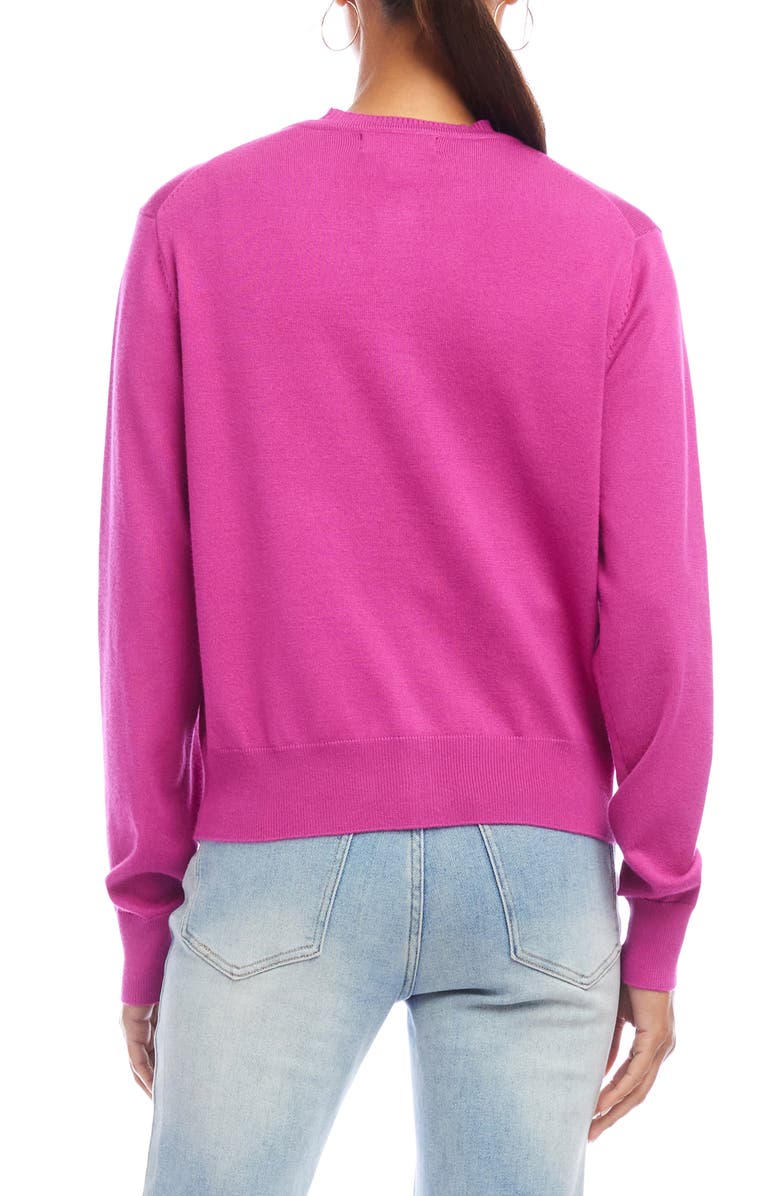 Karen Kane Rib Cardigan, Alternate, color, Orchid