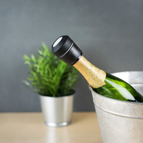 Host Champagne Stopper With Seal Indicator In Black