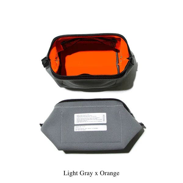 PUEBCO Travel Pouch, Main, color, Light Gray & Orange