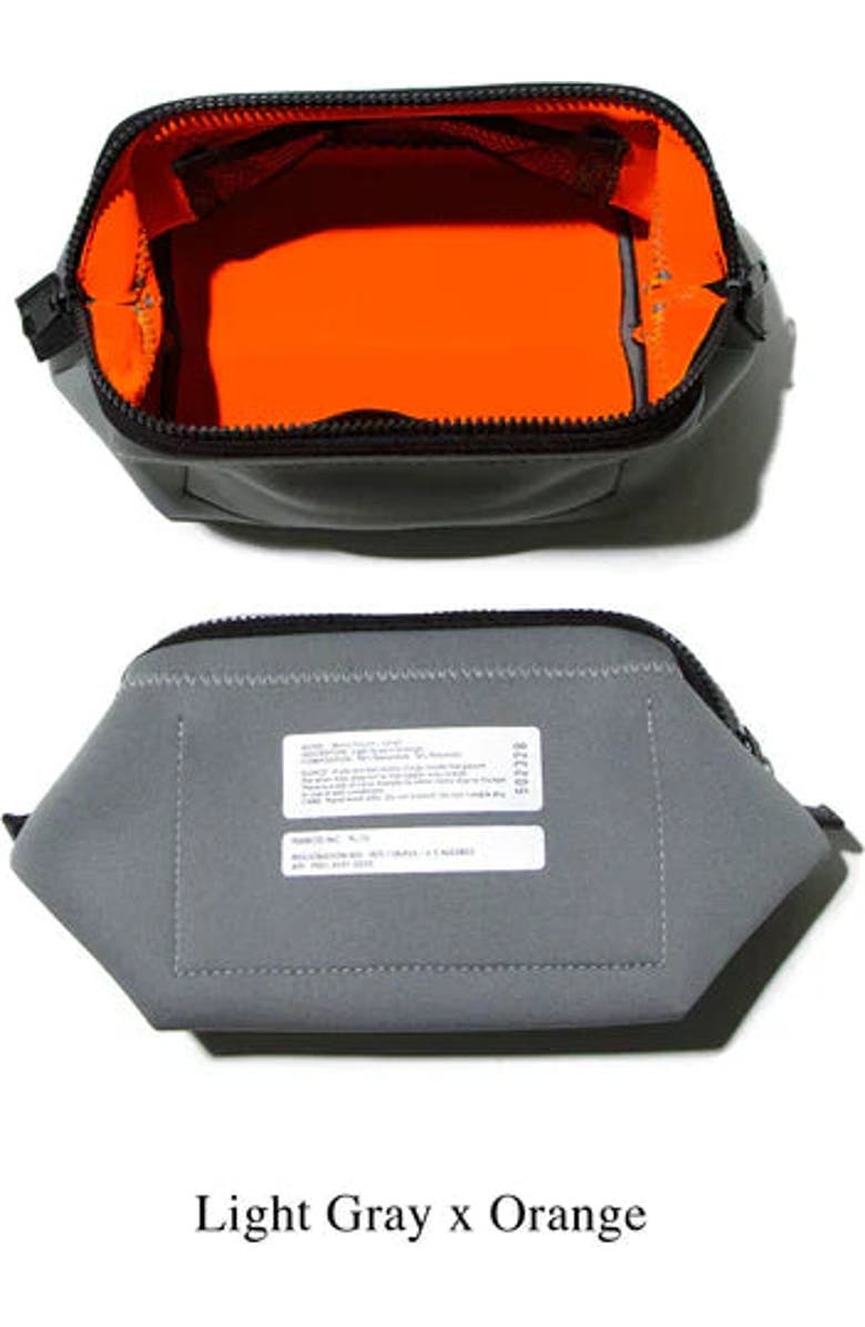 PUEBCO Travel Pouch, Main, color, Light Gray & Orange