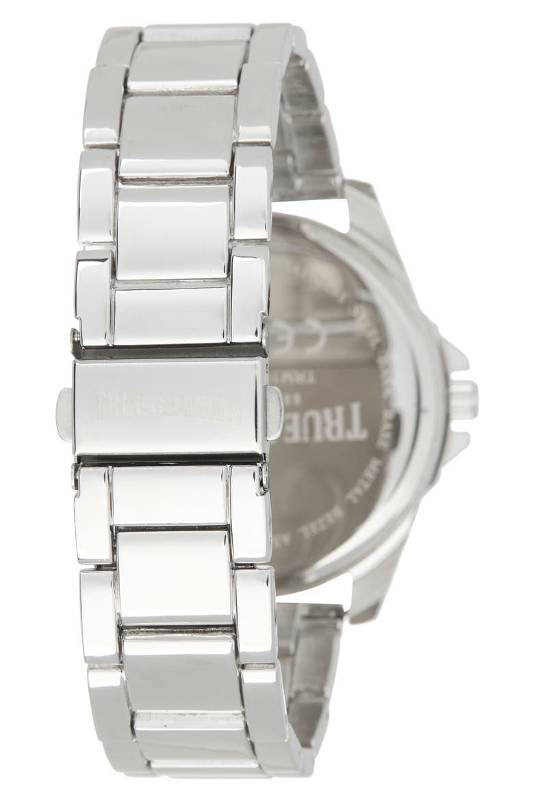Logo Bracelet Analog Watch, 44mm, Alternate, color, SILVER