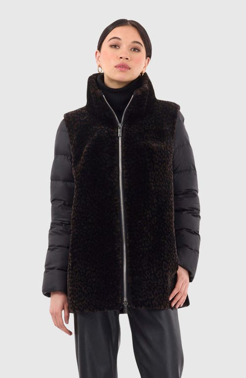 Gorski Shearling Lamb Puffer With Detachable Sleeves