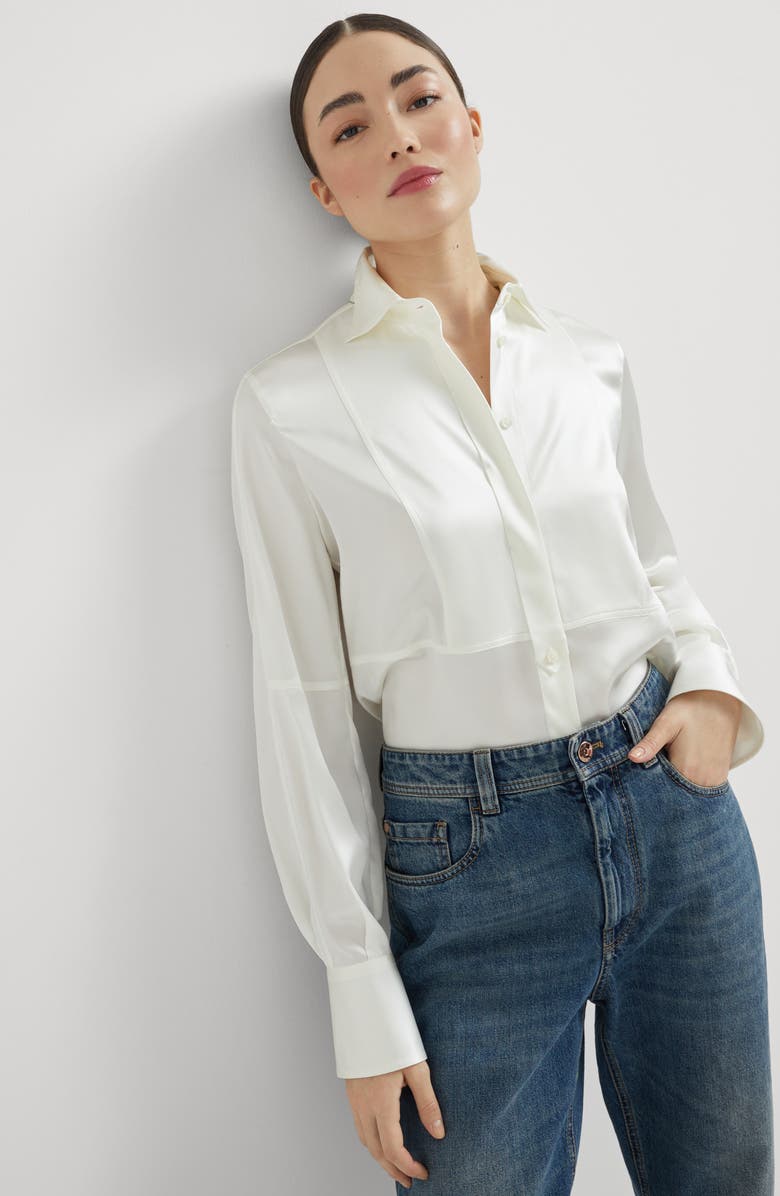 Brunello Cucinelli Satin shirt, Alternate, color, 