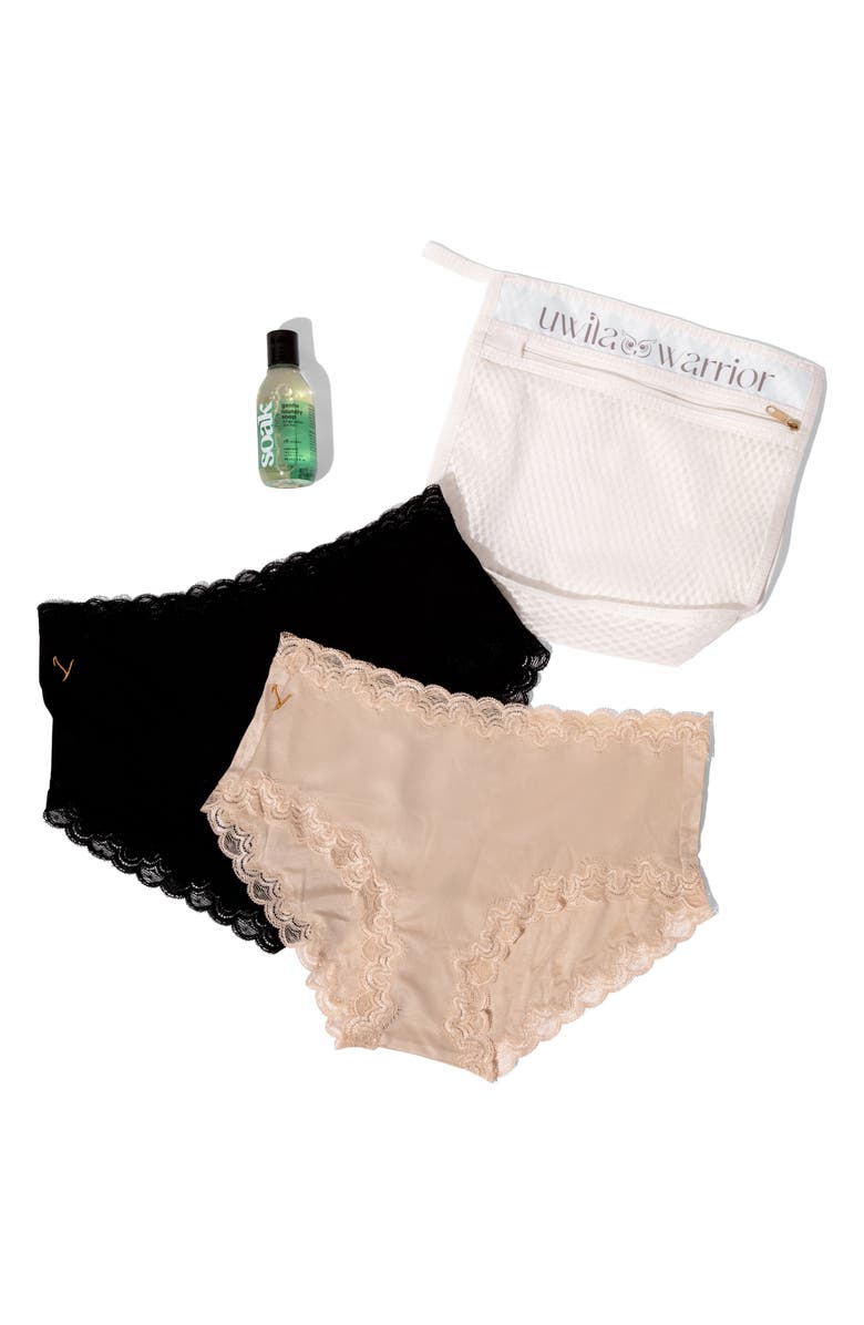 Uwila Warrior Soft Silk 2-Pack Briefs Bundle, Main, color, 