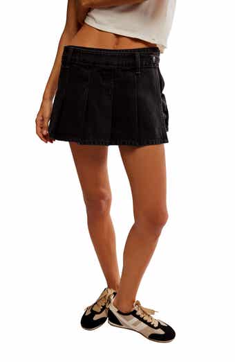 Free People Stephie Cotton Faux Wrap Skort
