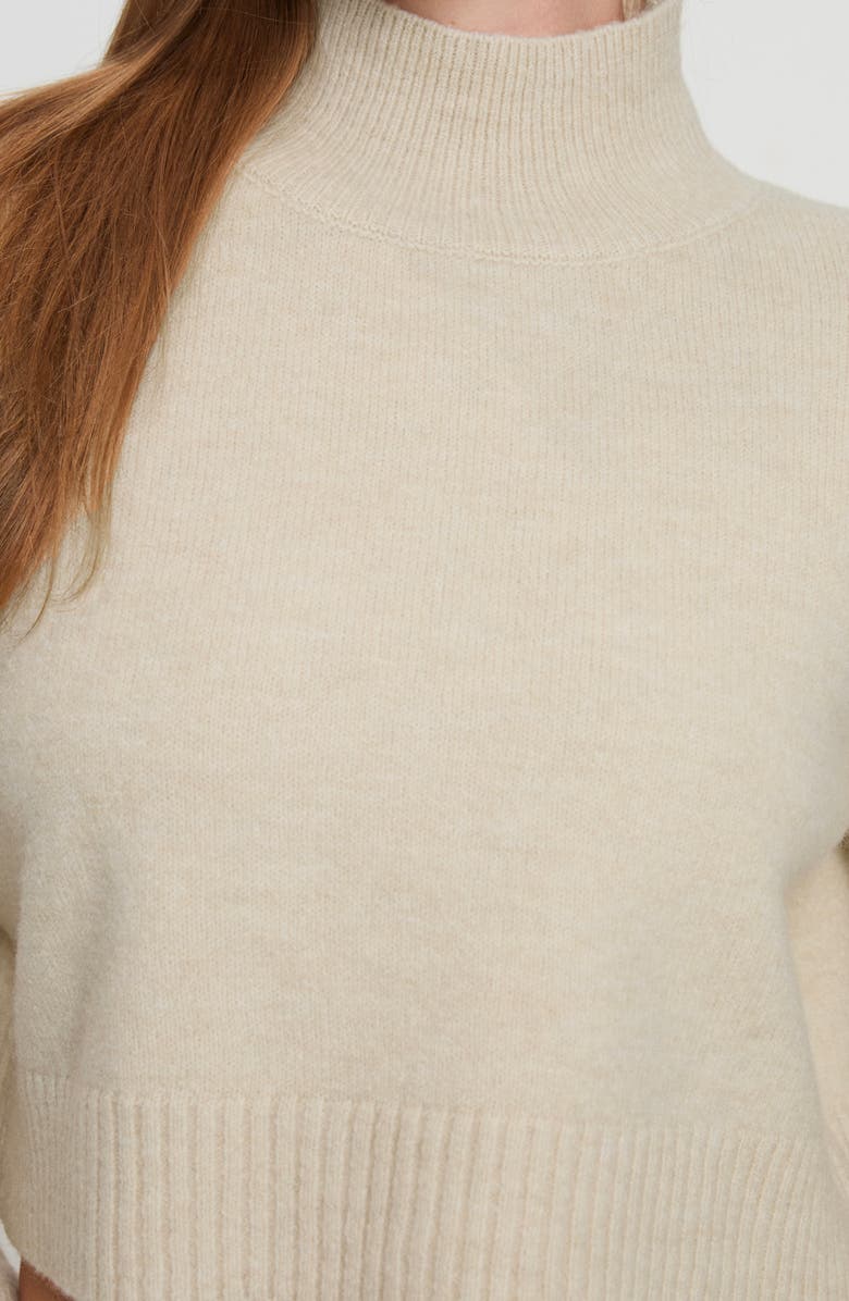 Princess Polly Carrie Jane Mock Neck Wool Blend Crop Sweater, Alternate, color, 