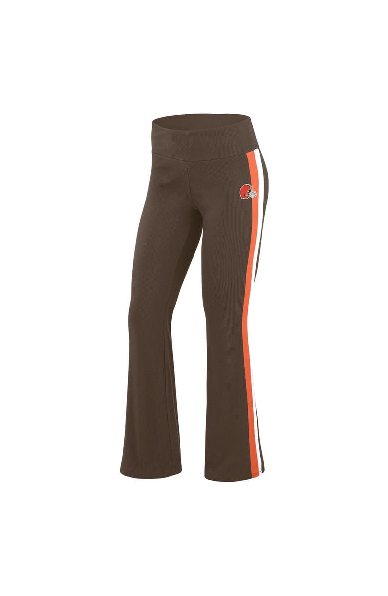 WEAR by Erin Andrews Women's WEAR by Erin Andrews Brown Cleveland Browns Yoga Pants, Alternate, color, 