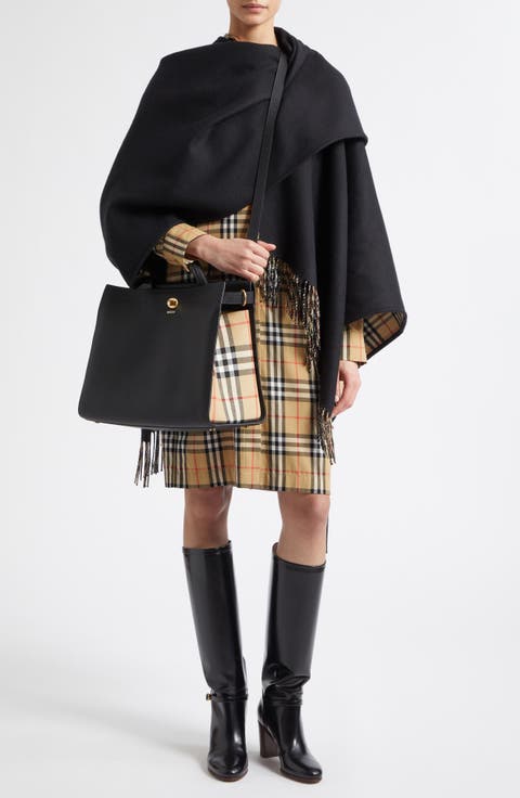 Reversible Wool Cape