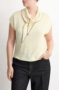 MANGO Bert Tie Neck Top