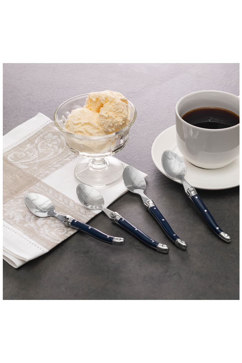 4-Piece Coffee Spoon Set, Alternate, color, NAVY