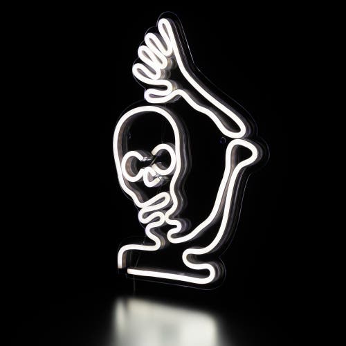 Northlight Led Skeleton Neon Lighted Halloween Wall Or Window Decoration In White