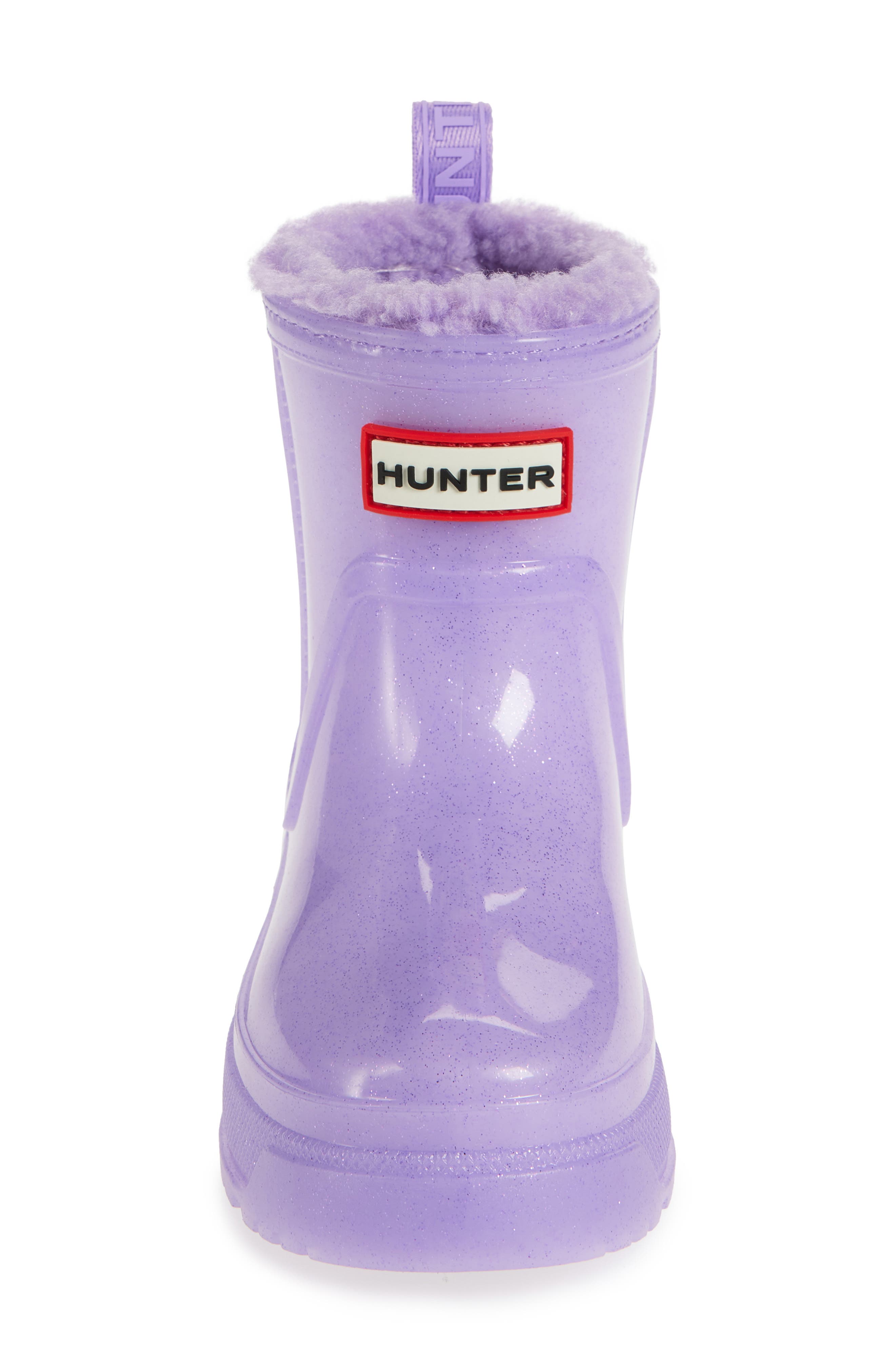 Hunter Kids' Gracey Insulated Waterproof Rain Boot, Alternate, color, Lavender Reed