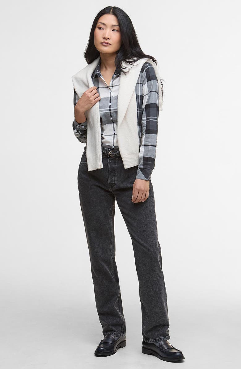 Barbour Bredon Check Button-Up Shirt, Alternate, color, Charcoal Tartan