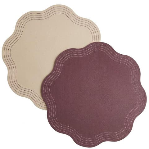 Reversible Faux Leather Placemat