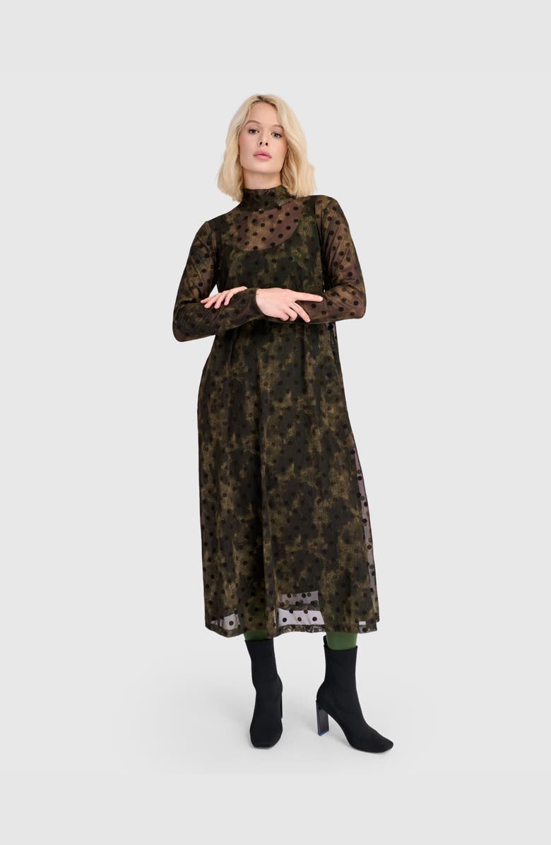 Alembika Bosquet A-line Dress, Alternate, color, Antique