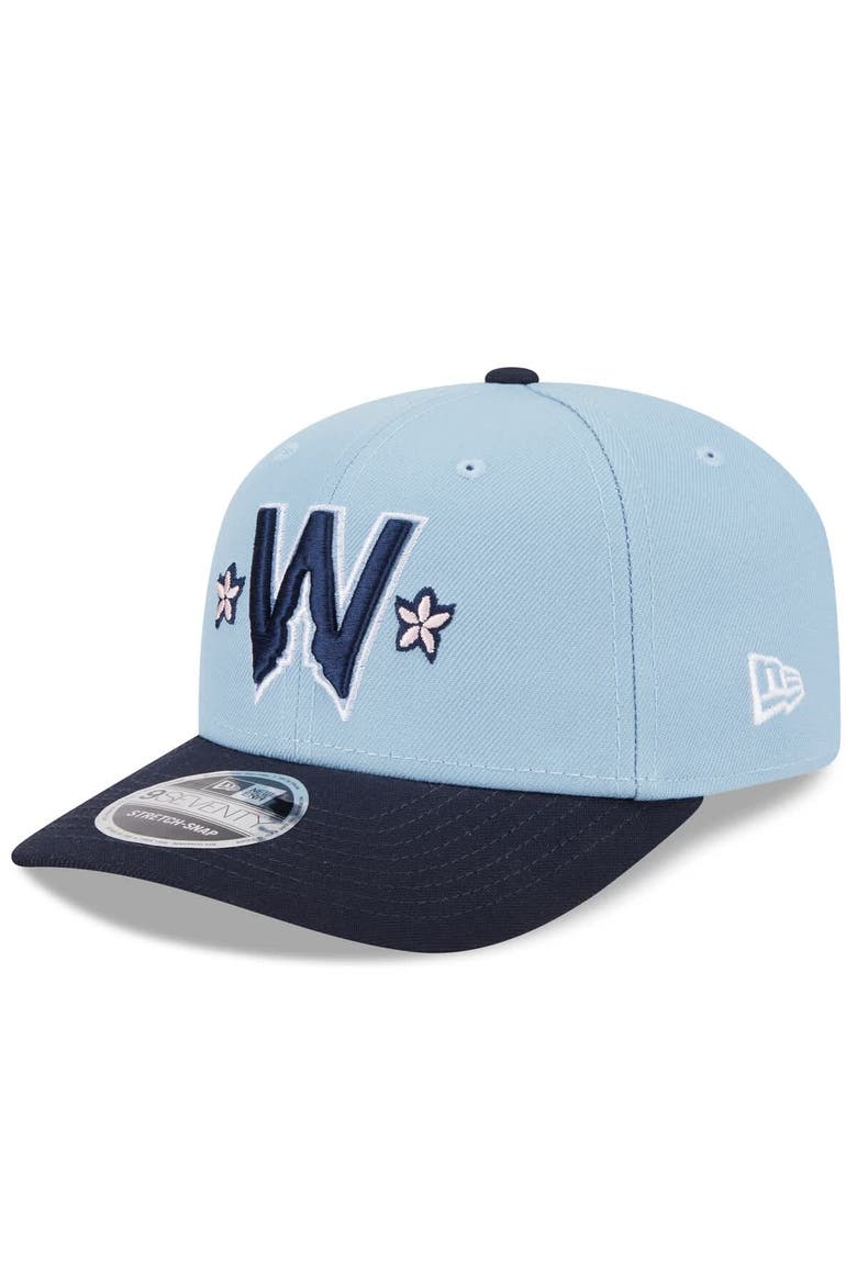Men's New Era Light Blue/Navy Washington Nationals 2025 City Connect 9SEVENTY Adjustable Hat, Main, color, Light Blue