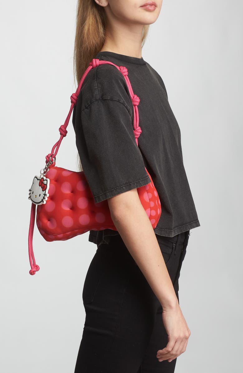 Marshall Columbia x Sanrio Hello Kitty<sup>®</sup> Plush Mesh Top Handle Bag, Alternate, color, Pink/ Red