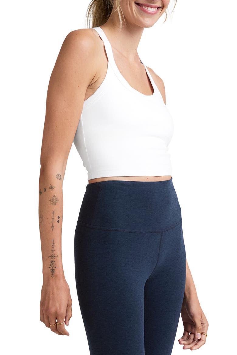 Space Dye On the Up Crop Tank, Alternate, color, CLOUD WHITE