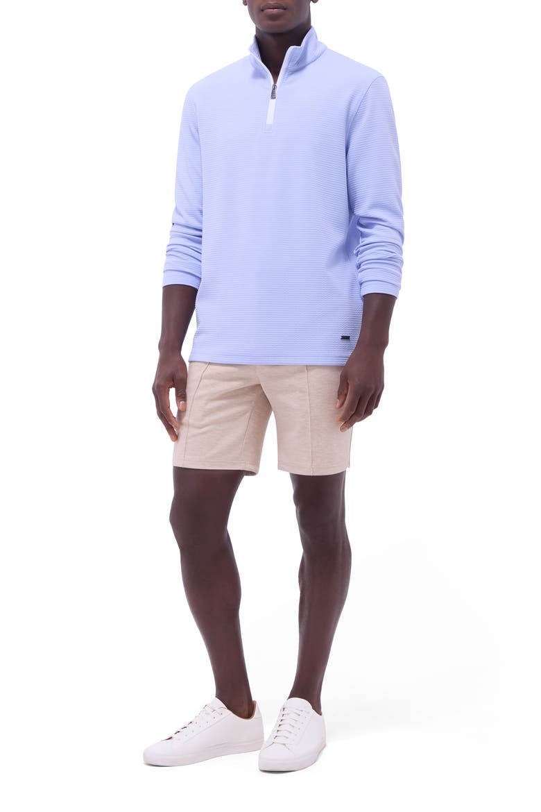 Waffle Knit Quarter Zip Performance Pullover, Alternate, color, SKY