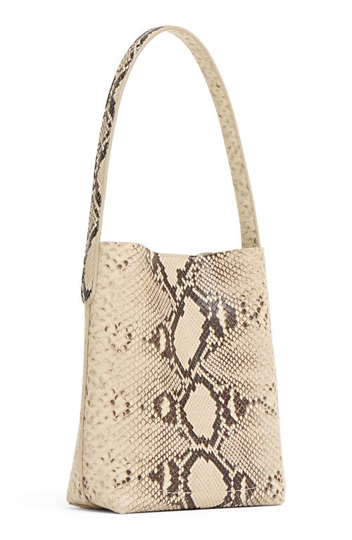 Mansur Gavriel Mini Everyday Cabas Snakeskin Embossed Leather Tote In Multi