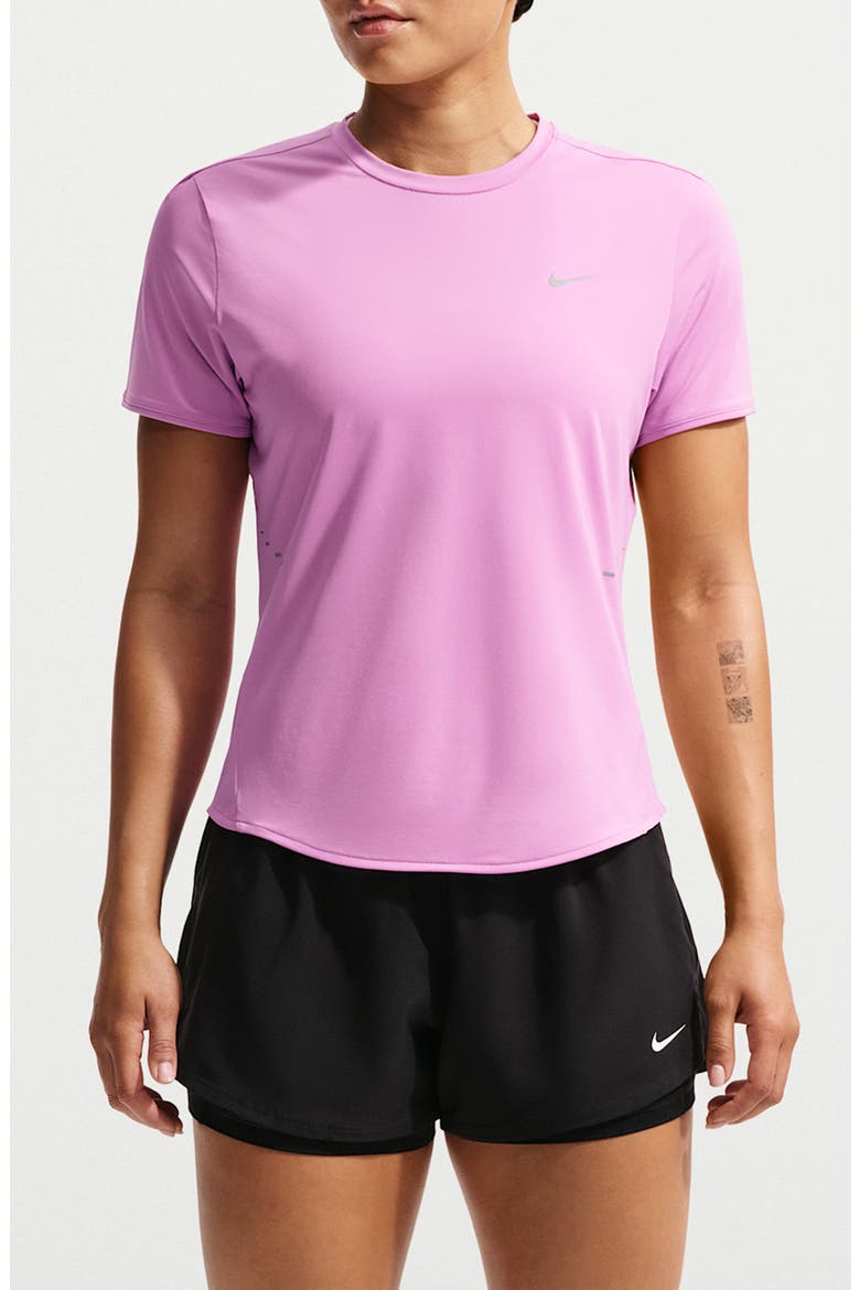 Swift Dri-FIT Short Sleeve Running Top, Main, color, LIGHT MAGENTA