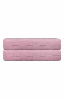 Waffle Terry 2-Piece Turkish Cotton Bath Towel Set