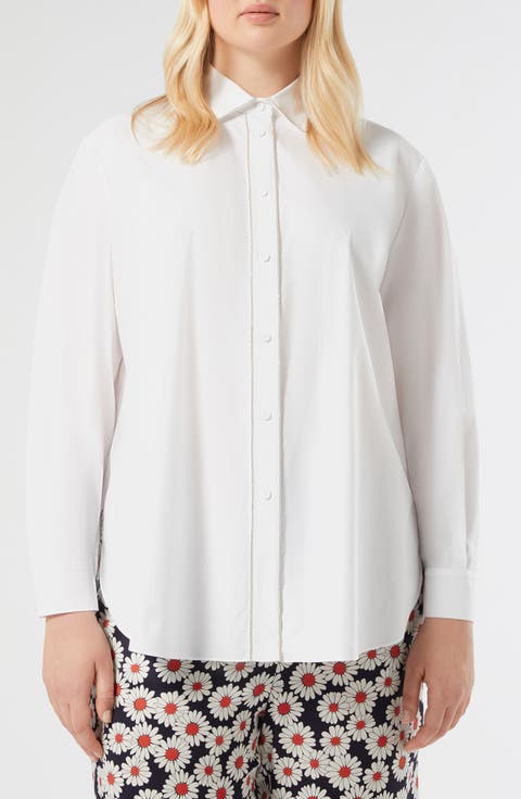Mrs. Sante Cotton Shirt (Plus)