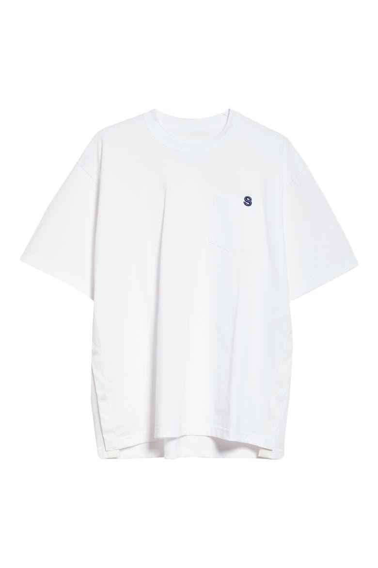 Embroidered Cotton Jersey T-Shirt, Alternate, color, WHITE