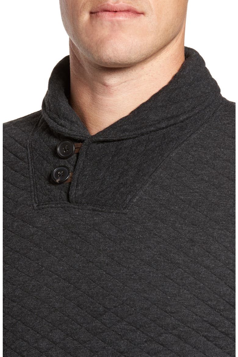 Shawl Collar Pullover, Alternate, color, BLACK