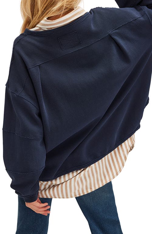 Free People Total Eclipse Oversize T-shirt In Blue