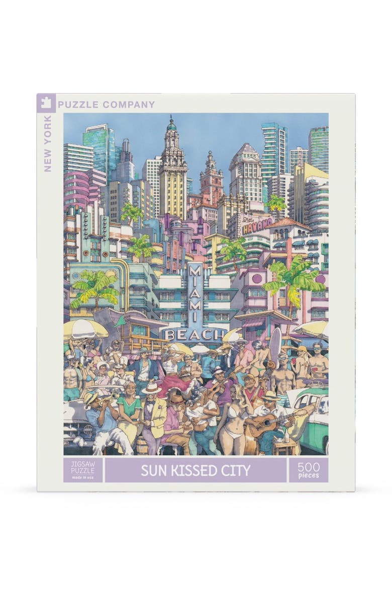 NEW YORK PUZZLE COMPANY Sun Kissed City 500 Piece Puzzle, Main, color, NO COLOR