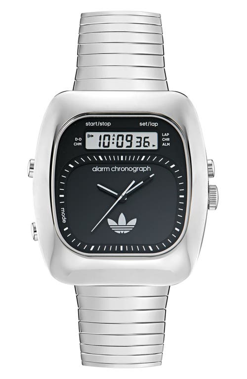Adidas Originals Adidas Ao Style Chronograph Bracelet Watch, 37mm In Silver